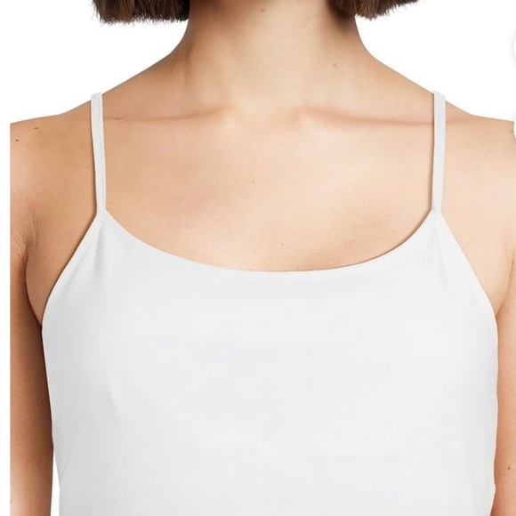 NO BOUNDARIES Womens Shelf Bra Camisole Top Size XL 15-17 Juniors White New - Picture 2 of 8